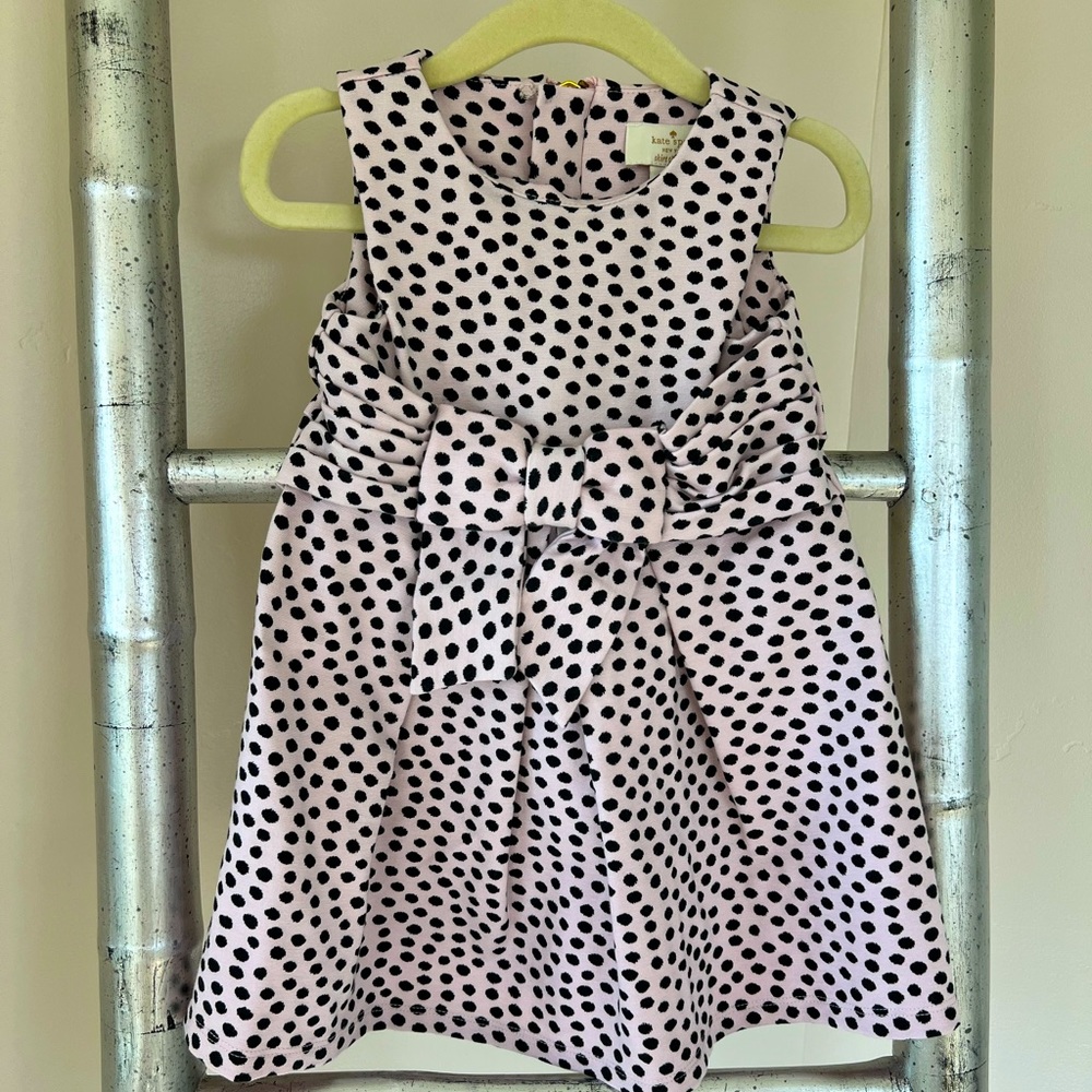 Girls Kate Spade Polkadot Dress Zippered Back - Size 24 Months